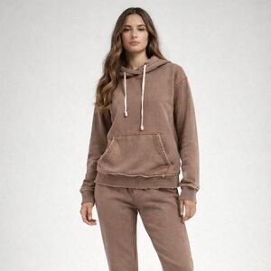 Free People Zuma Hoodie In Neutral Tan Size L